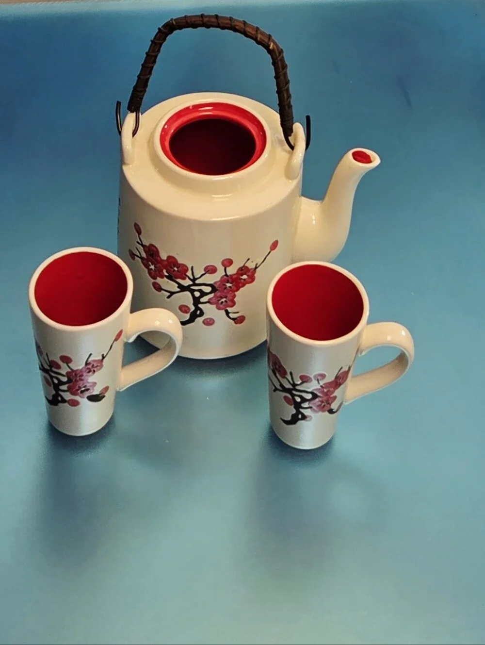 Beautiful Cherry Blossom Tea Set
